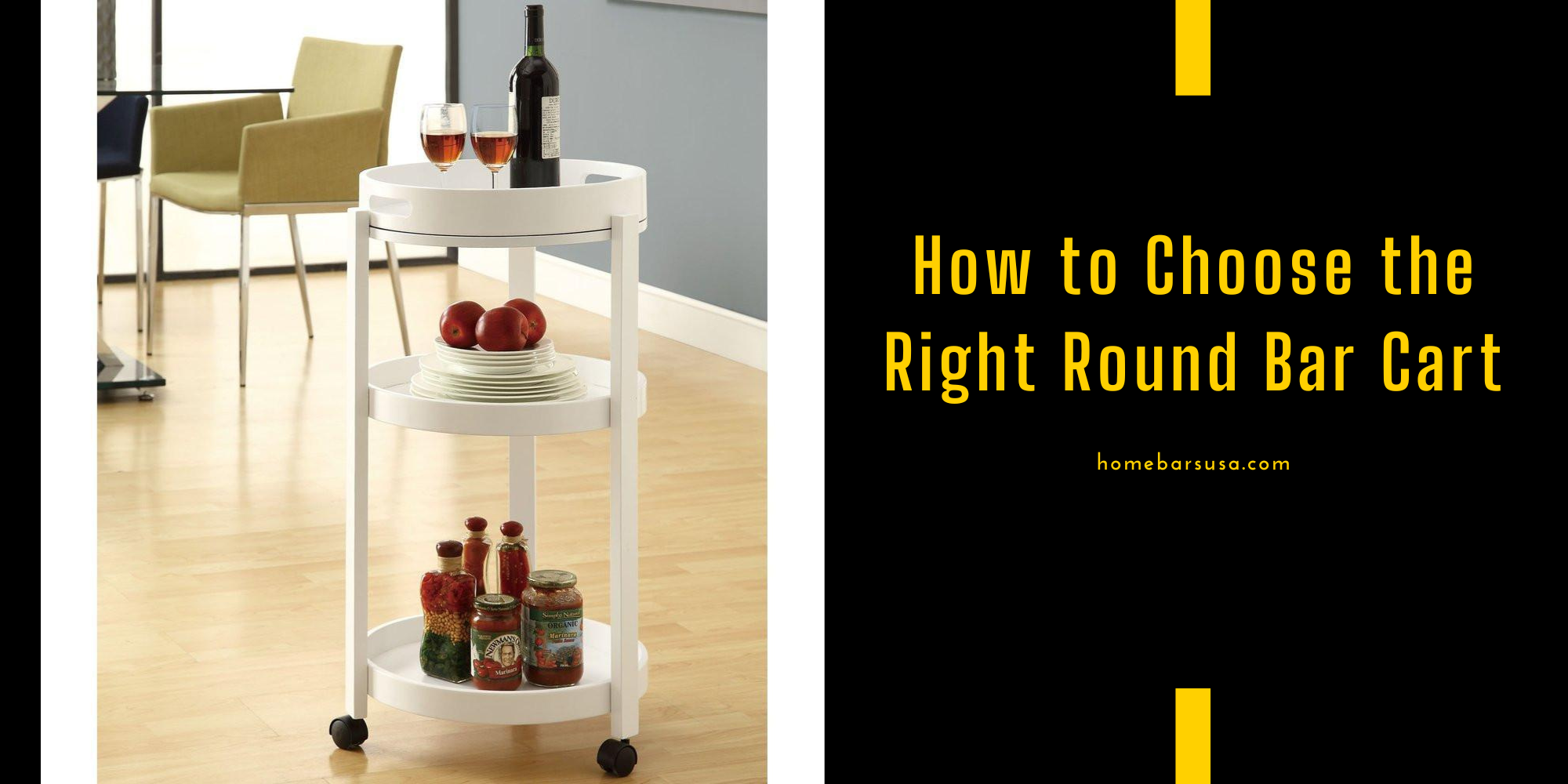 How to Choose the Right Round Bar Cart - Home Bars USA