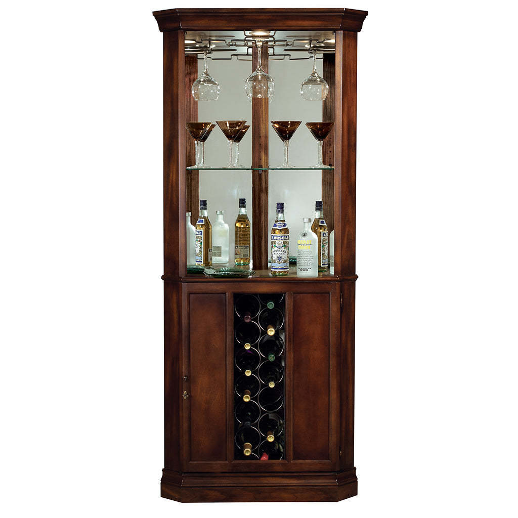 Howard Miller Piedmont Corner Wine & Bar Cabinet 690000 - Home Bars USA