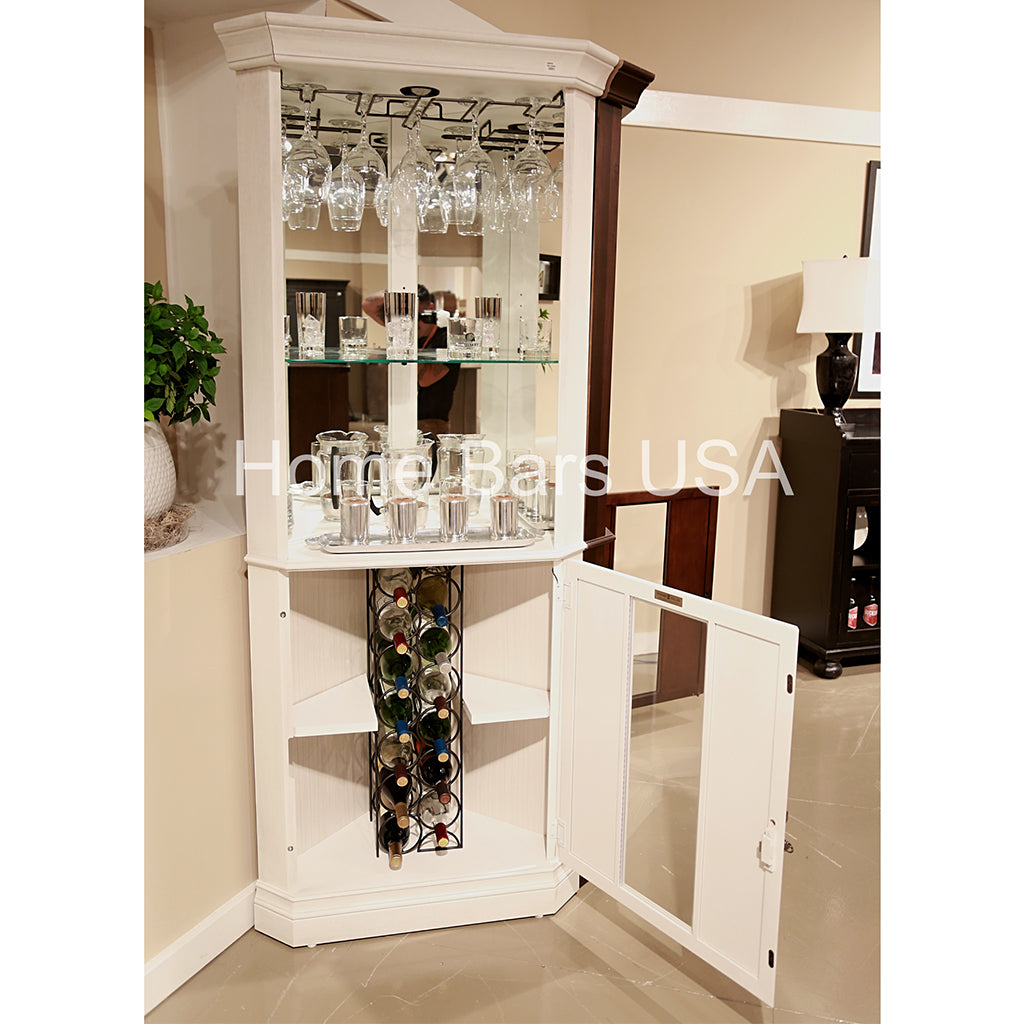 Howard Miller Piedmont V Corner Wine & Bar Cabinet 690046 - Home Bars USA