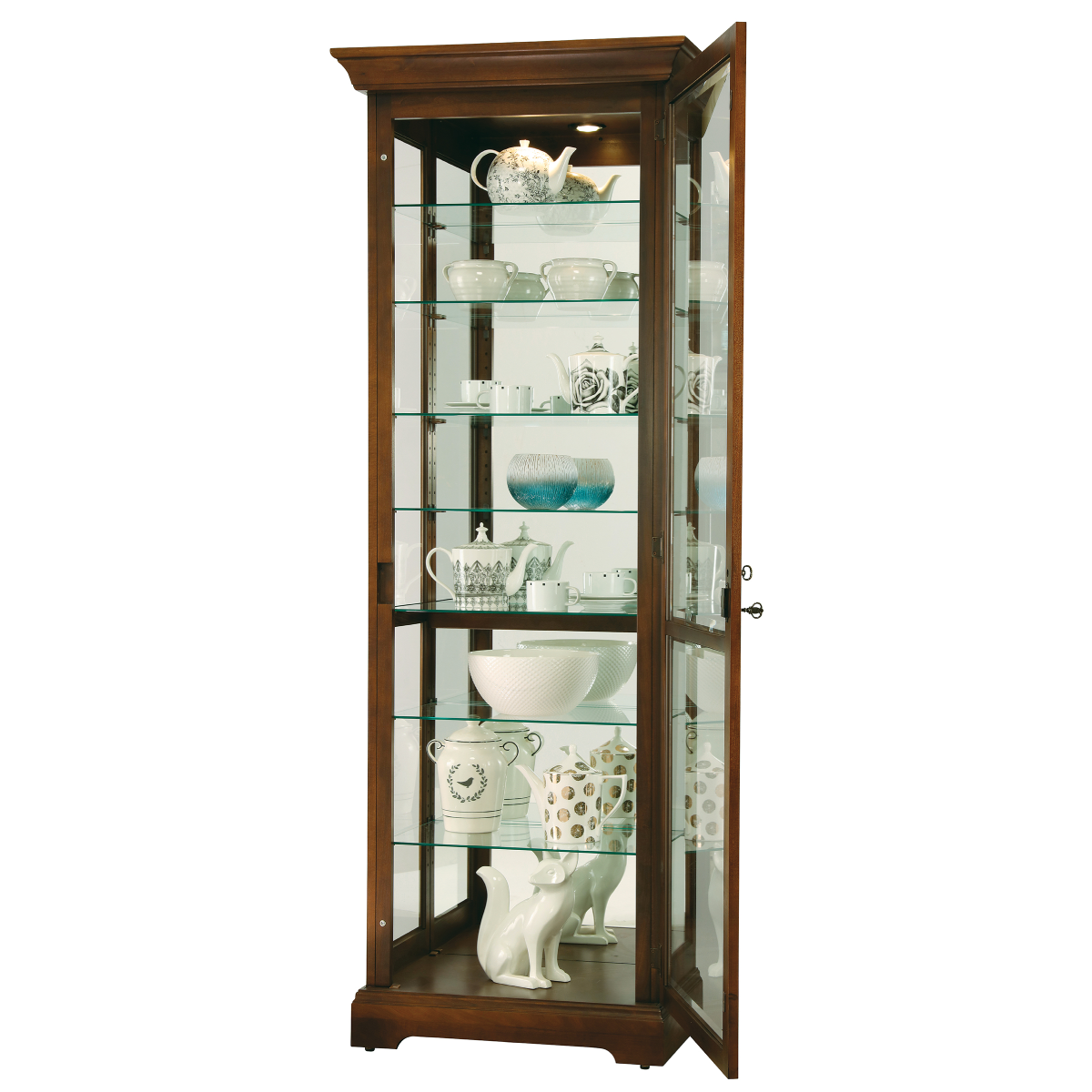 Howard Miller Chesterbrook Curio Cabinet 680658 - Home Bars USA
