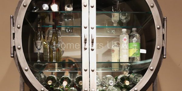 Metal Bar Cabinet for Industrial Interior Designs