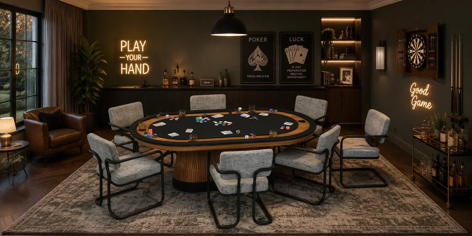 Round vs. Oval Poker Tables: What’s Better for Your Space?