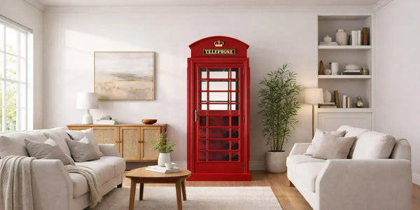 The Best Rooms for a Telephone Booth Bar Cabinet