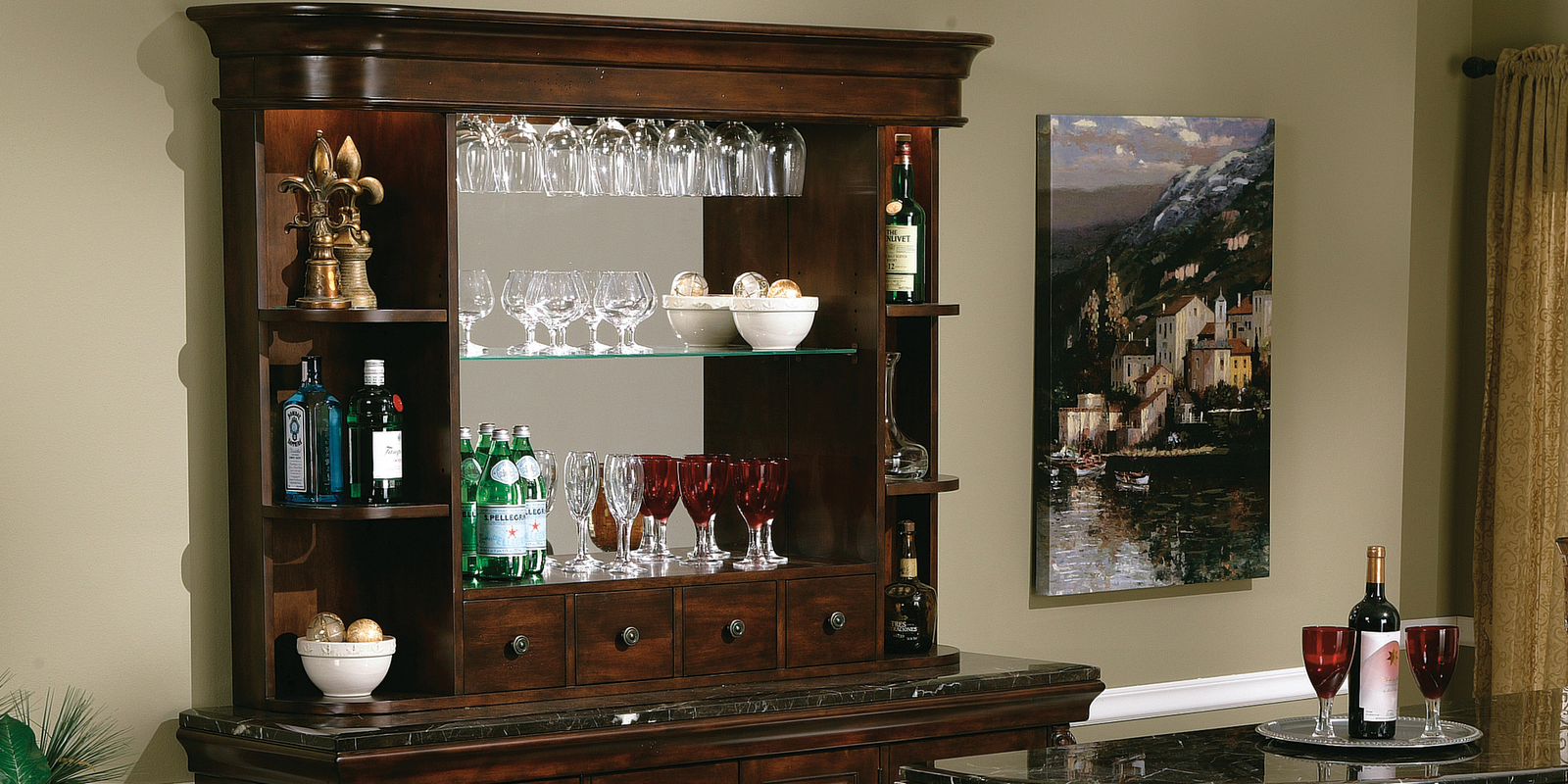What is a bar hutch cabinet? - Home Bars USA