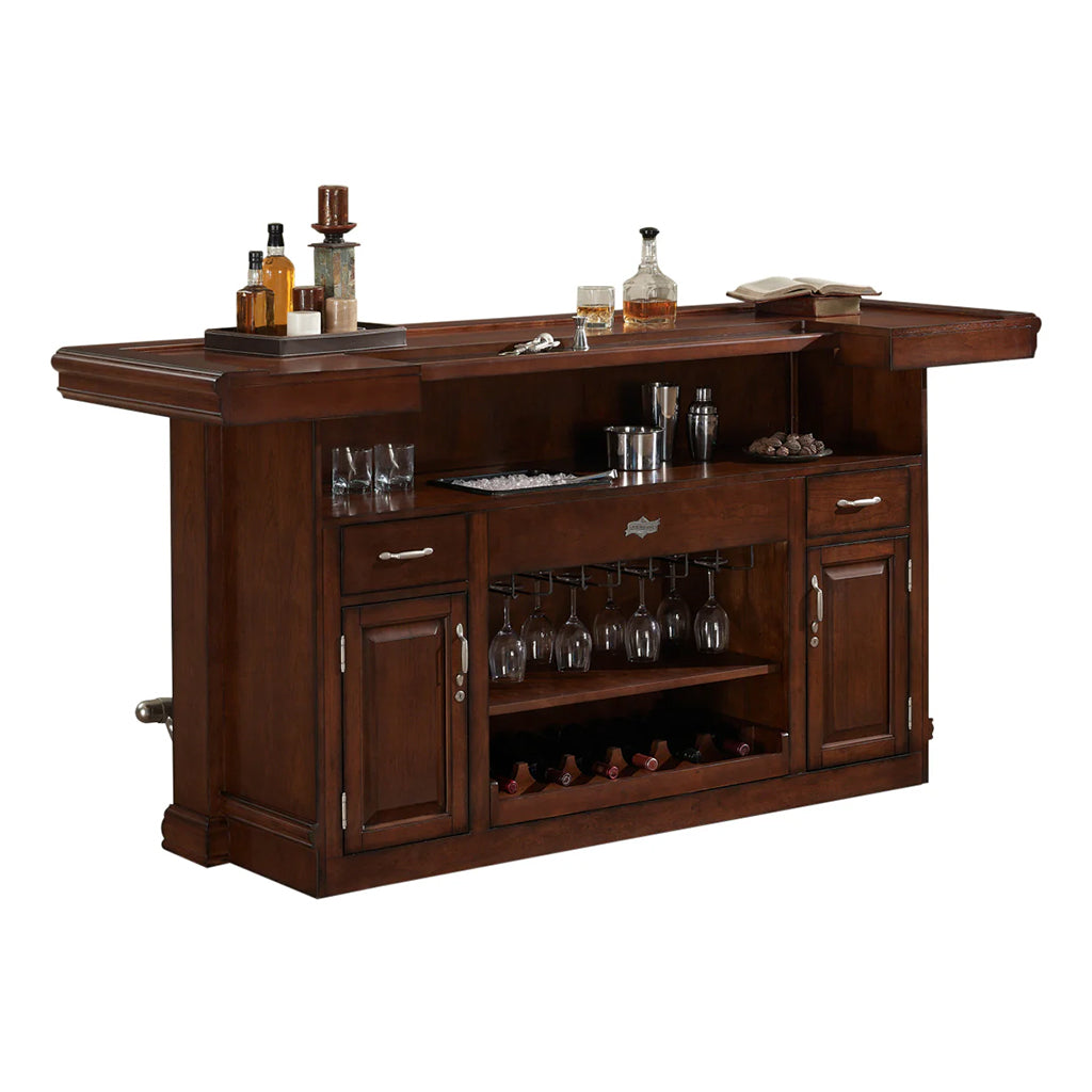 American Heritage Arabella Home Bar in Navajo angle - Home Bars USA