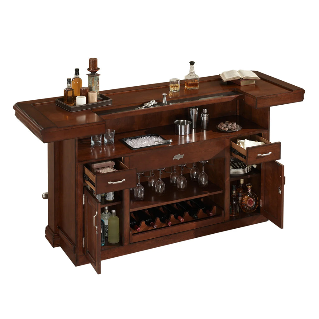 American Heritage Arabella Home Bar in Navajo storage - Home Bars USA