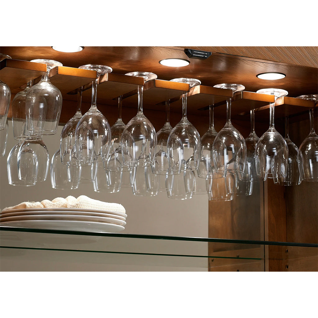 American Heritage Braxton Wine Cabinet interior lighting - Home Bars USA