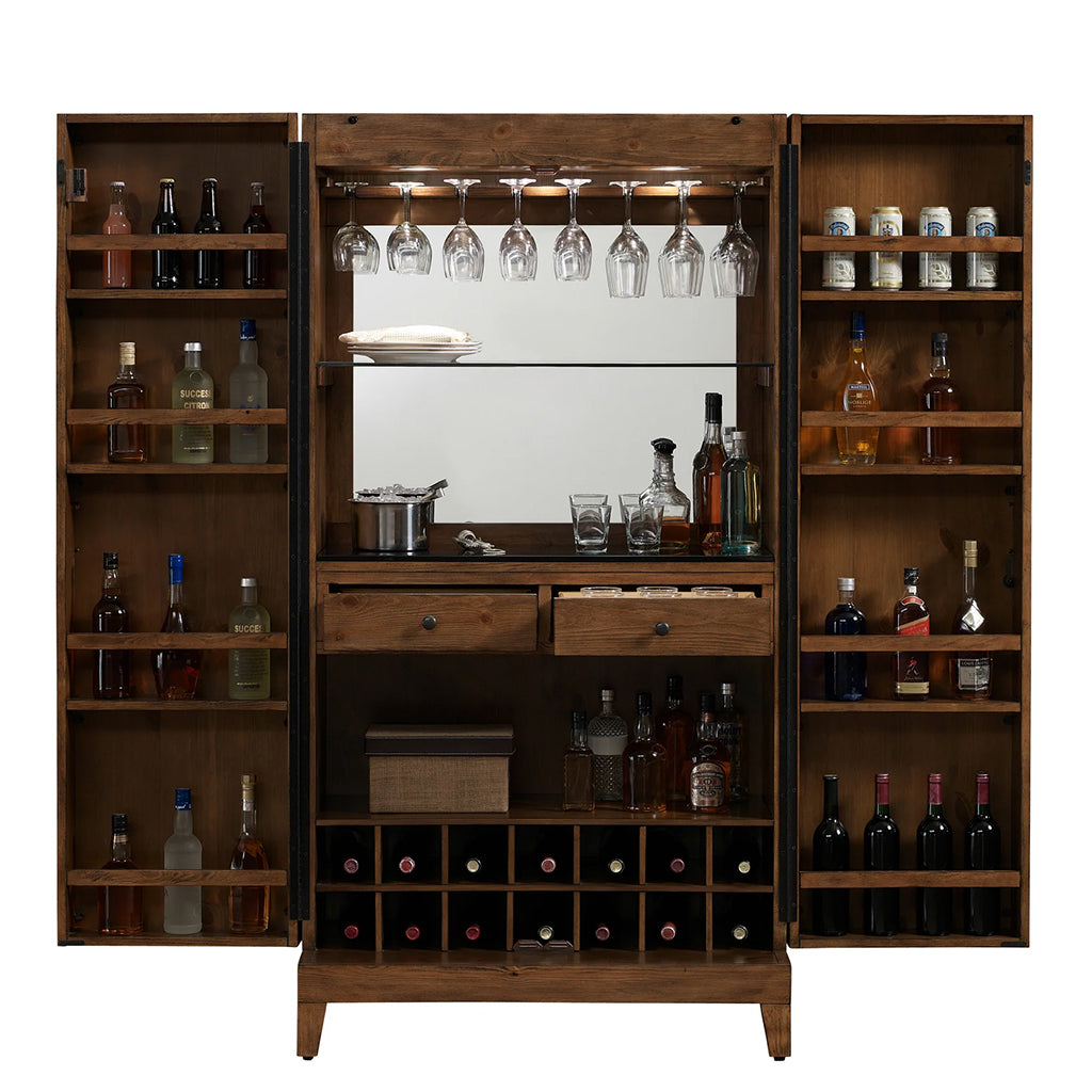 American Heritage Bristol Wine Cabinet storage - Home Bars USA
