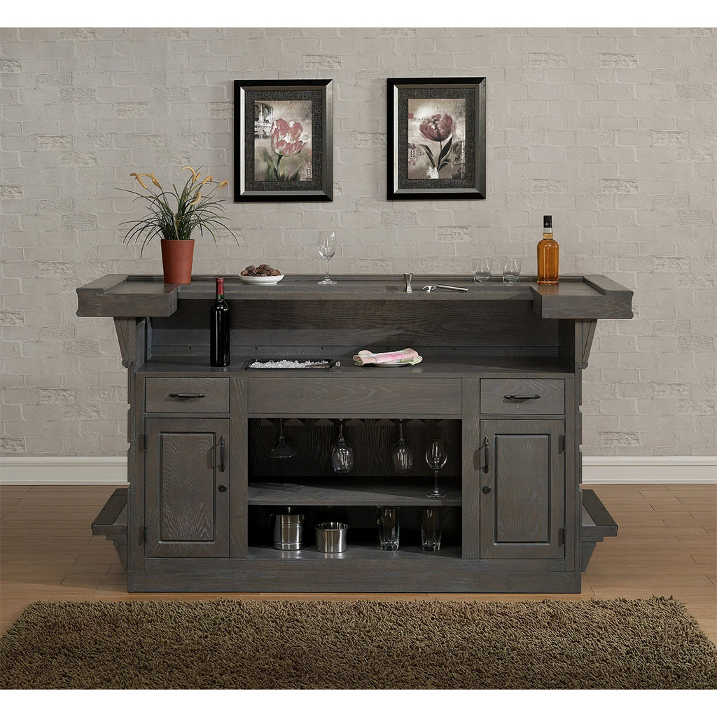 American Heritage Caliente Home Bar in Glacier lifestyle - Home Bars USA