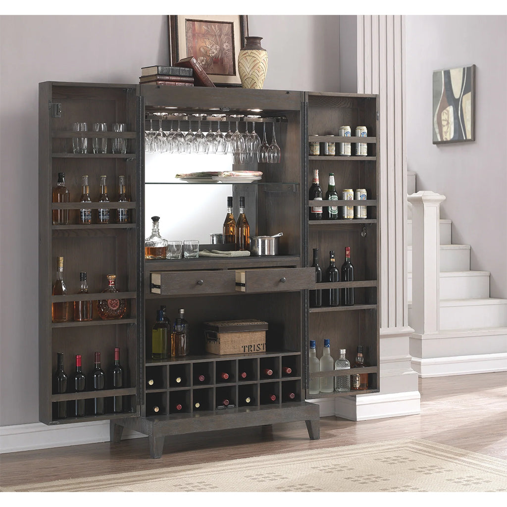 American Heritage Fairfield Wine Cabinet in interior - Home Bars USA