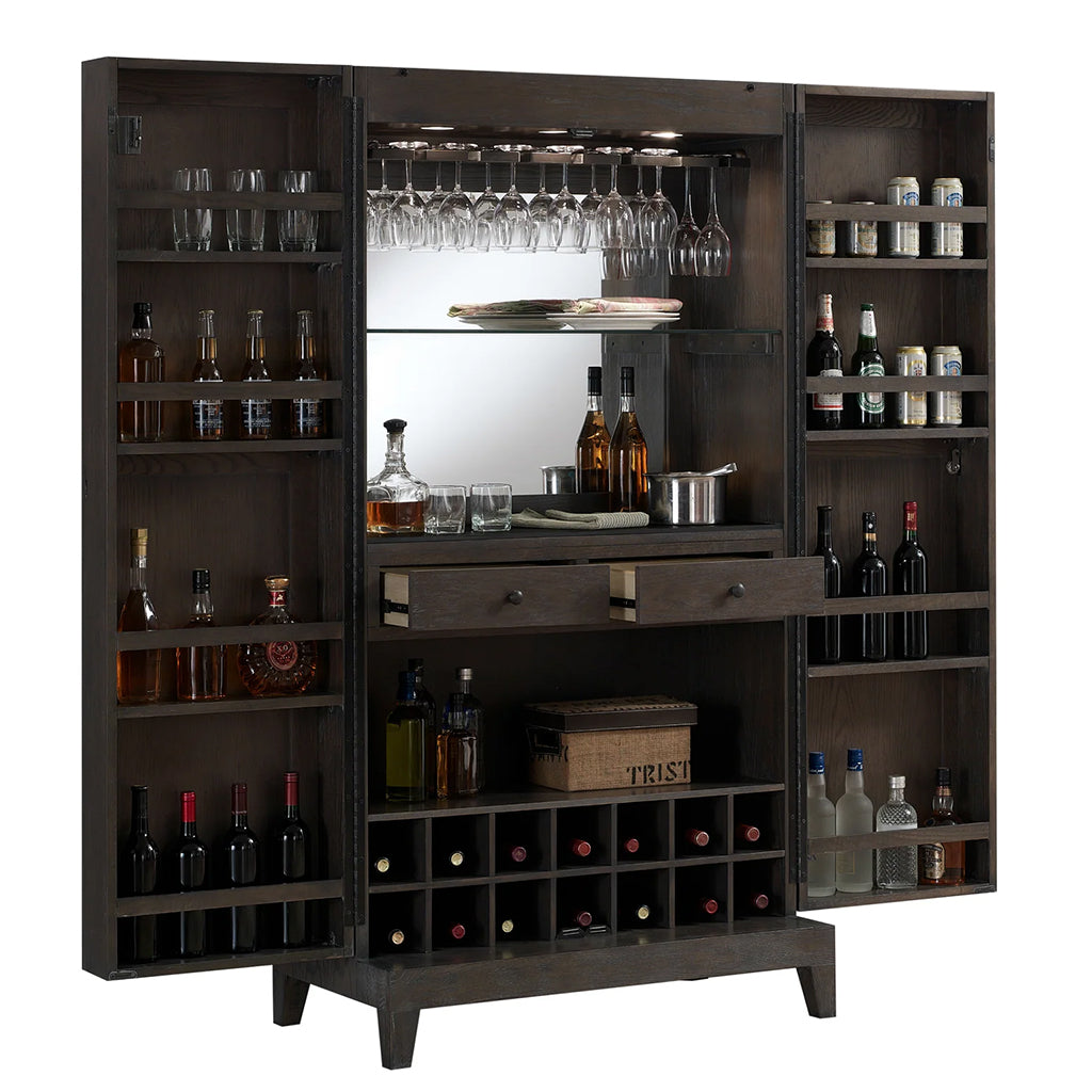 American Heritage Fairfield Wine Cabinet storage details - Home Bars USA 