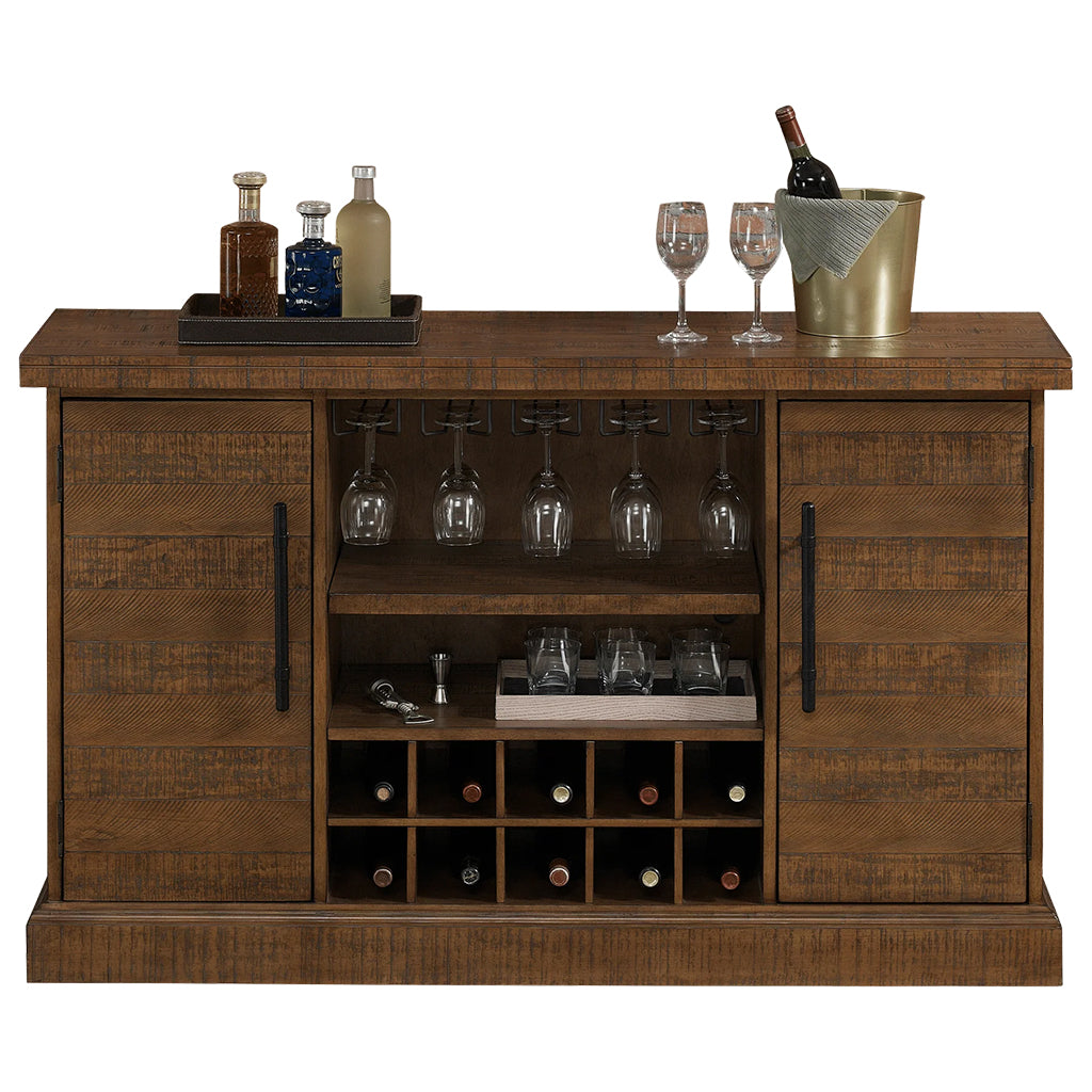 American Heritage Gateway Wine Cabinet in Reclaimed Wood - Home Bars USA