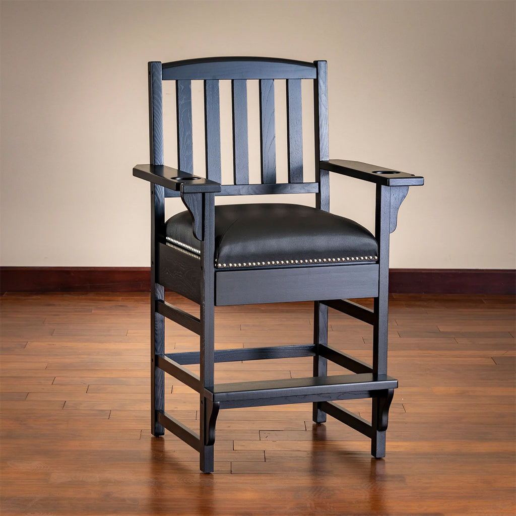 American Heritage King Player Chair in Black in interior design - Home Bars USA