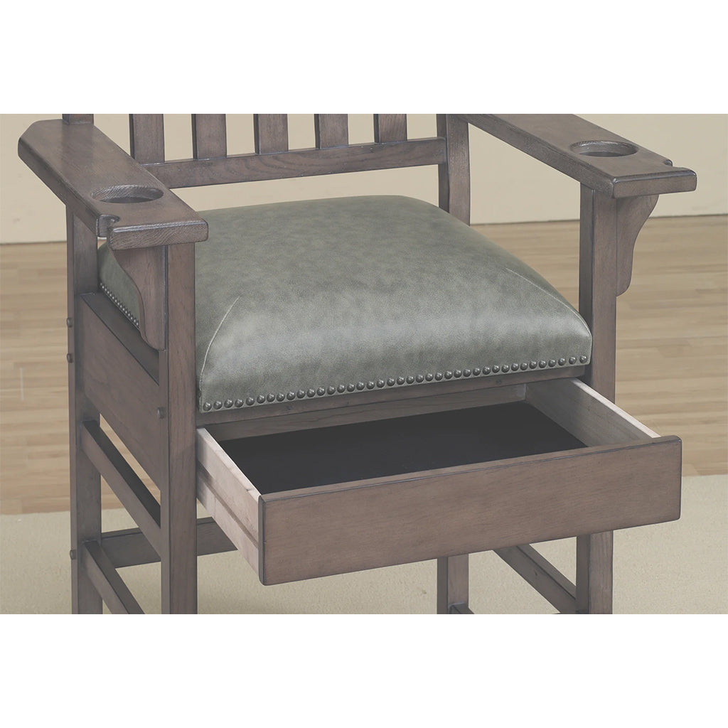 American Heritage King Player Chair in Glacier - Home Bars USA