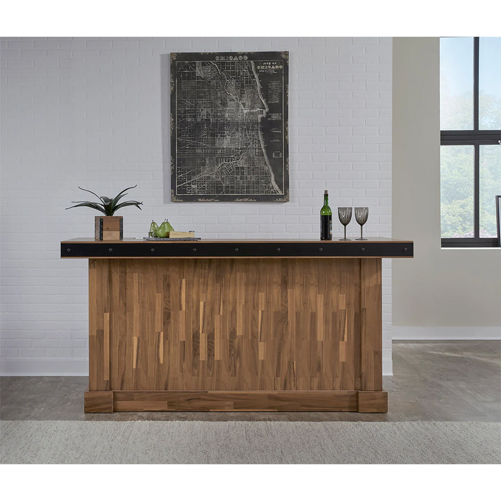 American Heritage Knoxville Home Bar in Acacia in interior design - Home Bars USA