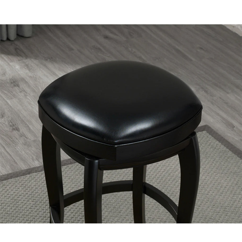 American Heritage Madrid Bar Stool in Black top - Home Bars USA