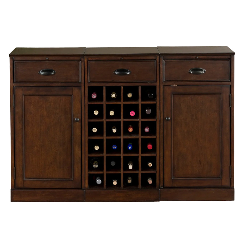 American Heritage Natalia Wine Cabinet in Navajo front - Home Bars USA