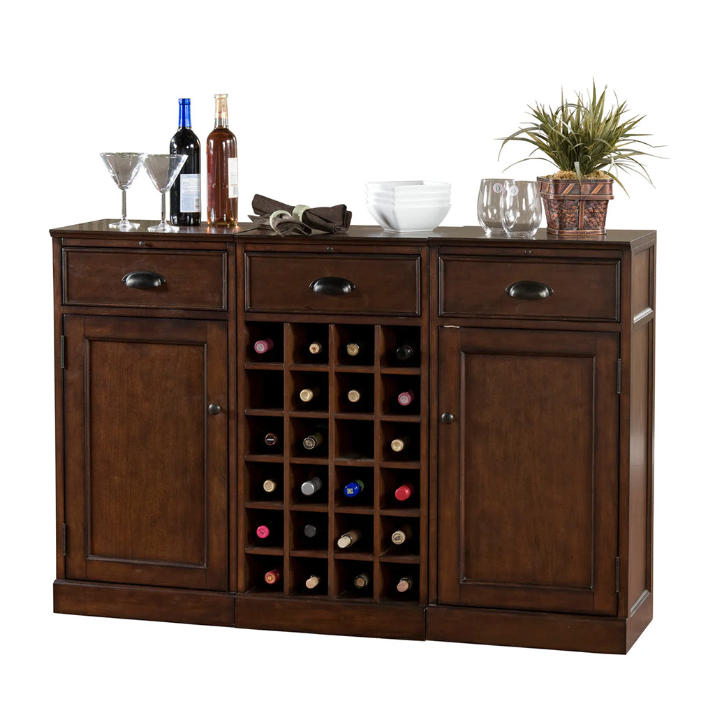 American Heritage Natalia Wine Cabinet in Navajo - Home Bars USA