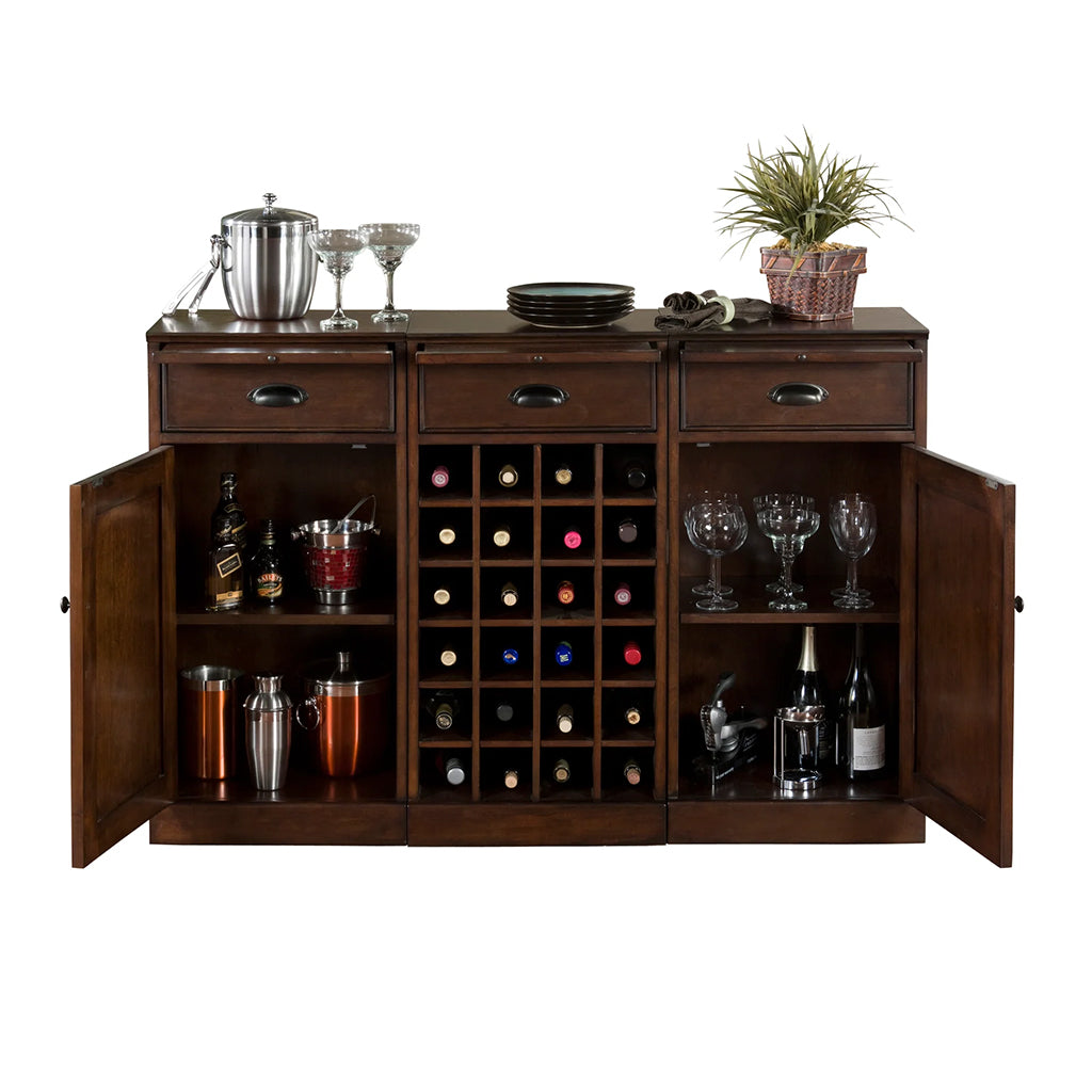 American Heritage Natalia Wine Cabinet in Navajo storage - Home Bars USA