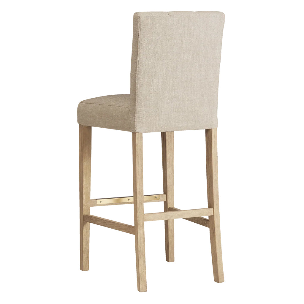 American Heritage Port Royal Bar Stool in White Oak back - Home Bars USA