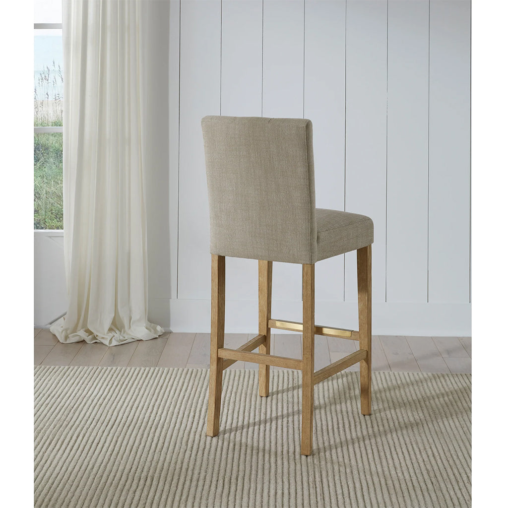 American Heritage Port Royal Bar Stool in White Oak back - Home Bars USA