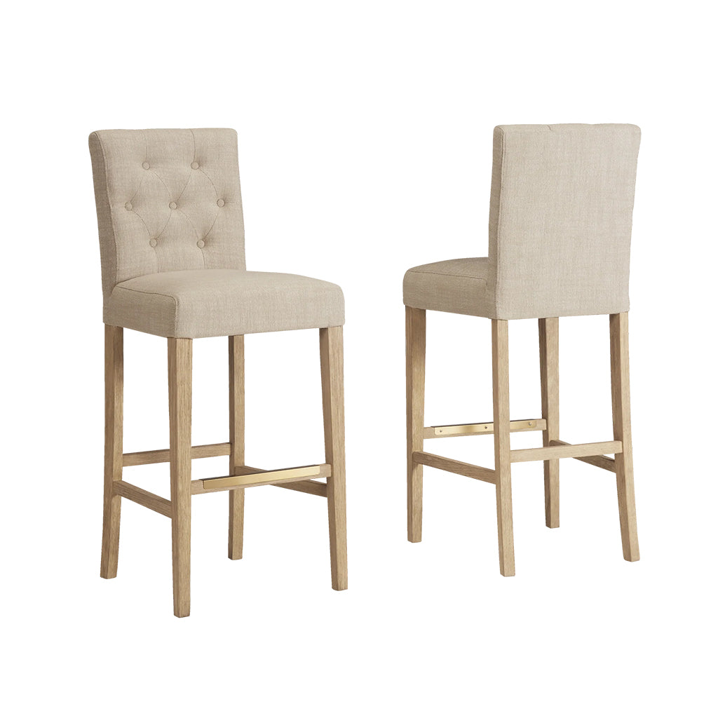 American Heritage Port Royal Bar Stool in White Oak set of 2 - Home Bars USA