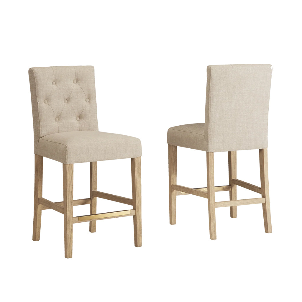 American Heritage Port Royal Counter Stool in White Oak set of 2 - Home Bars USA