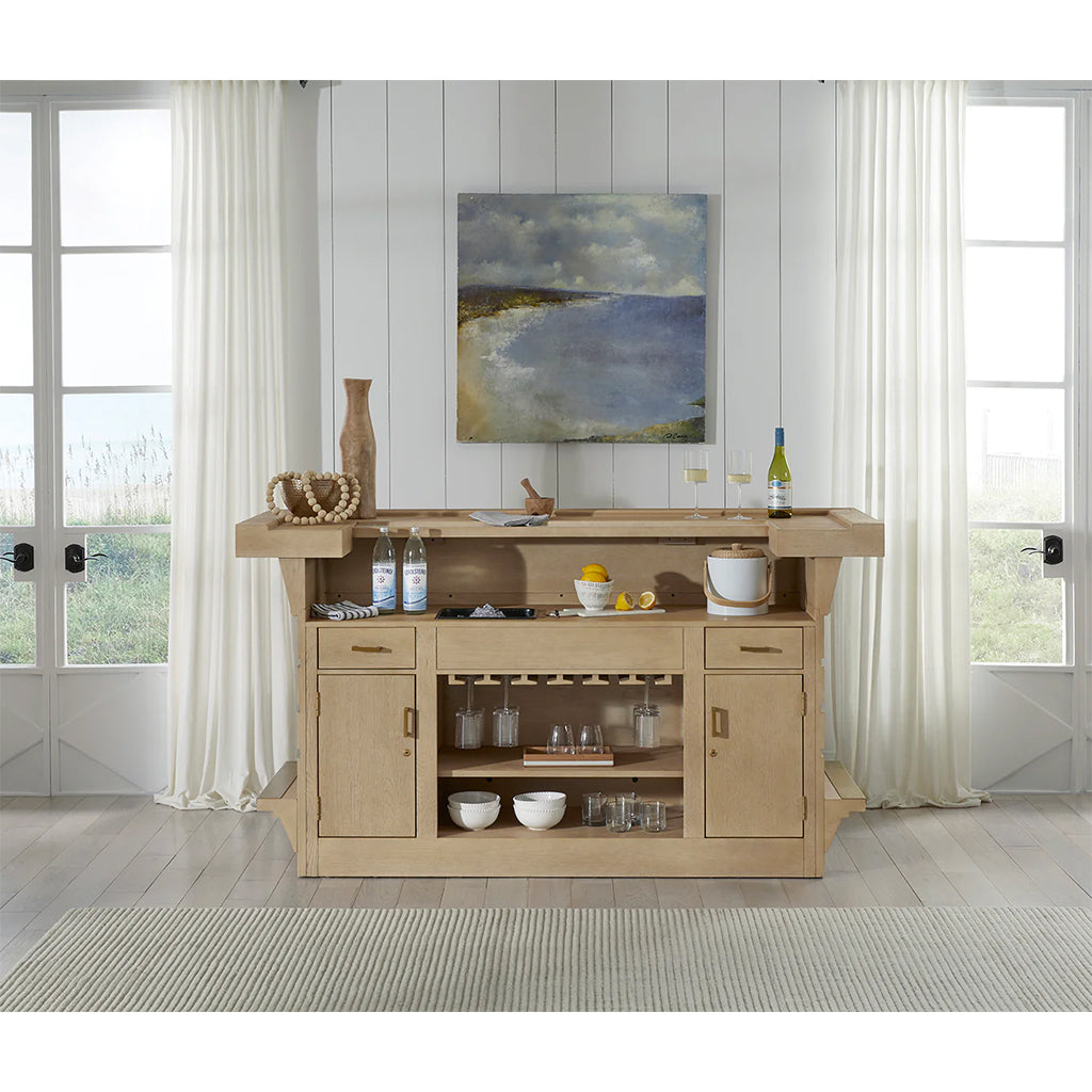 American Heritage Port Royal Home Bar in White Oak - Home Bars USA