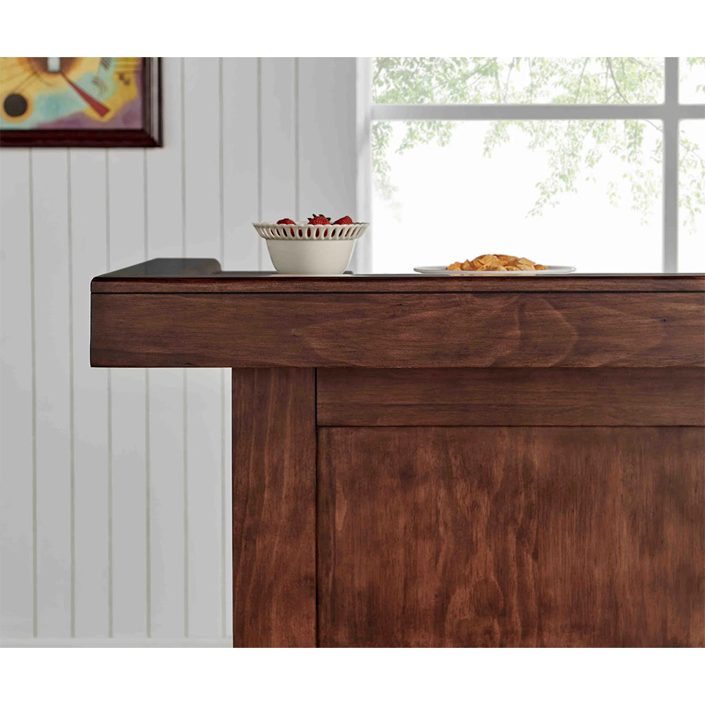 American Heritage Savannah Home Bar in Sable details  - Home Bars USA