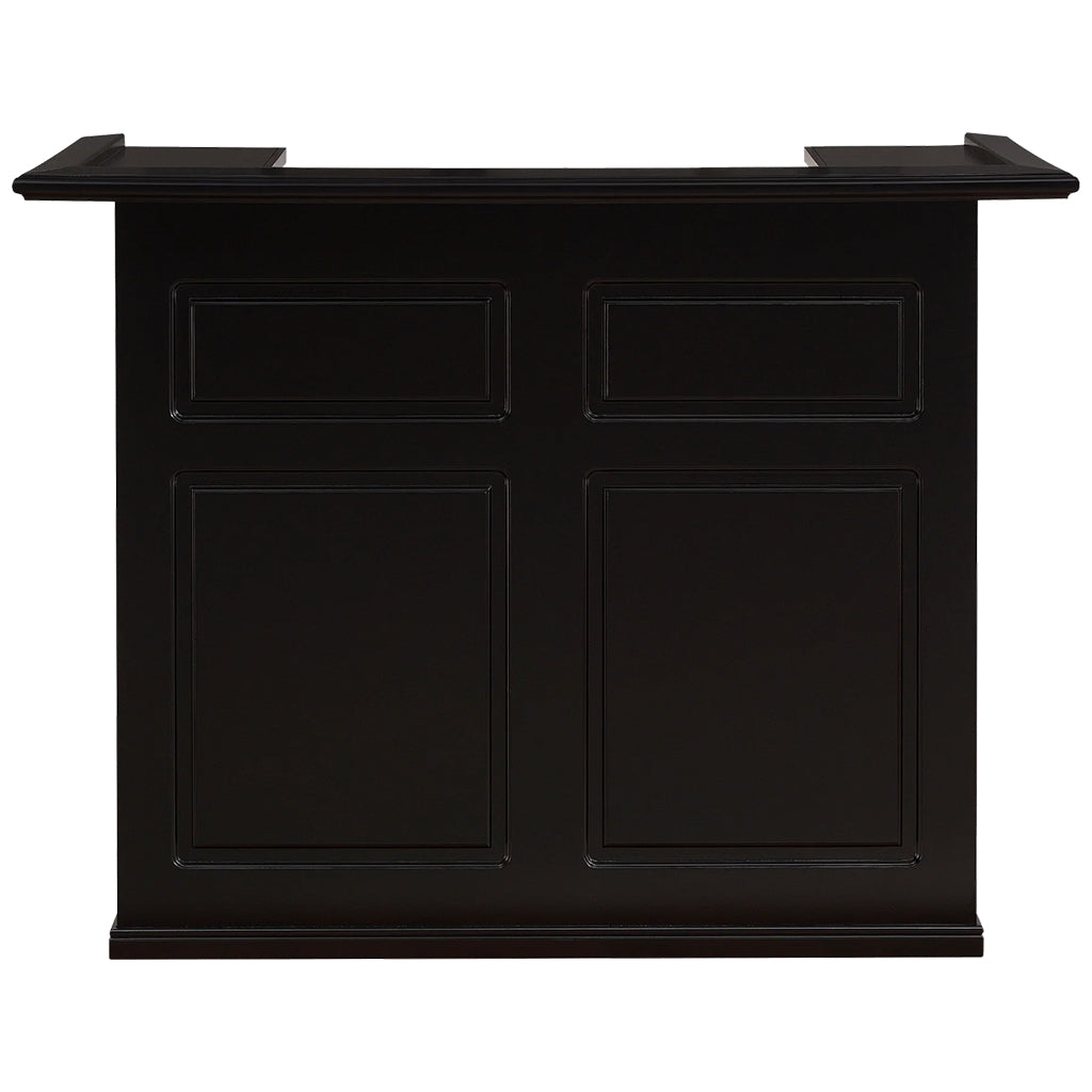American Heritage Trenton Home Bar in Black front - Home Bars USA