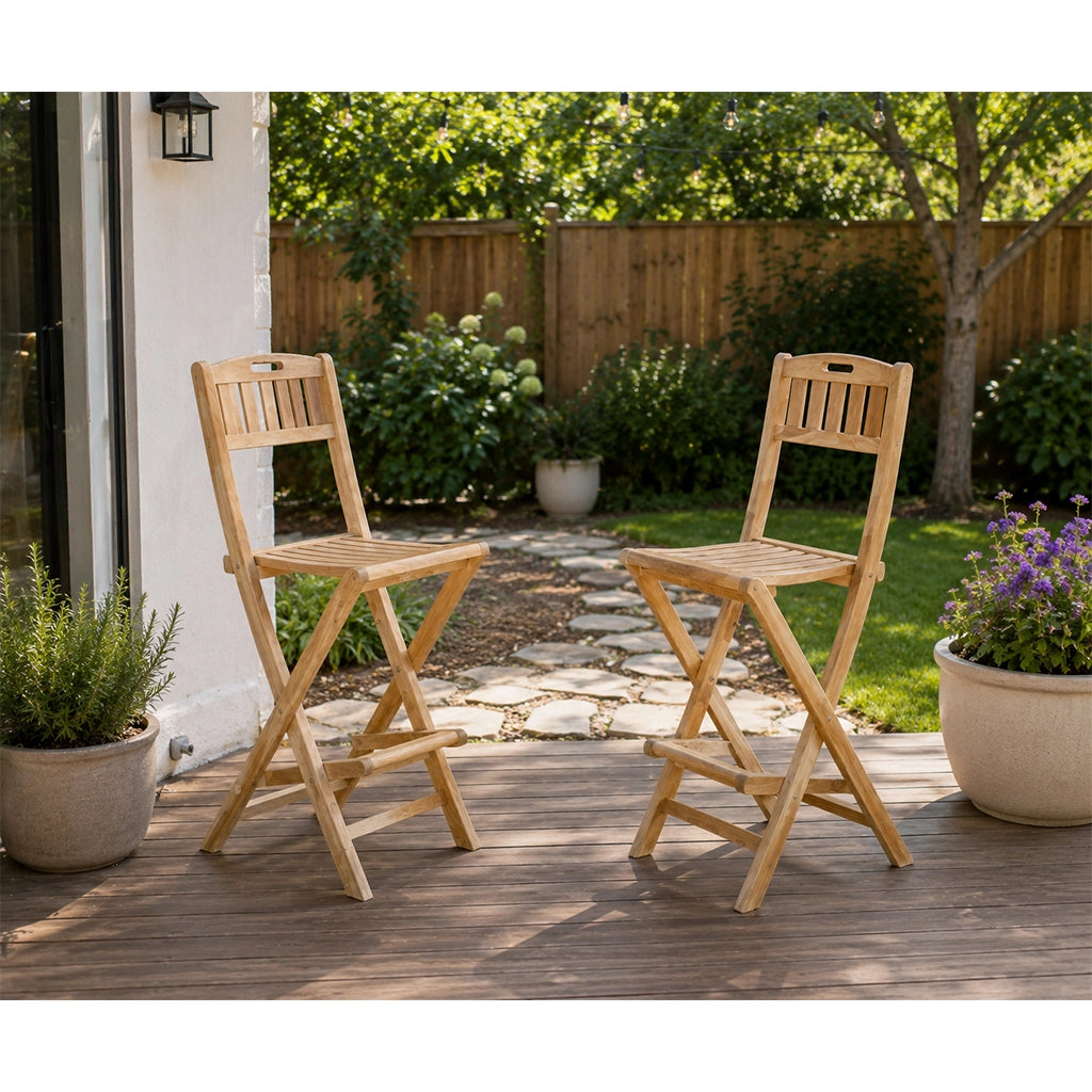 Anderson Teak Altavista Folding Bar Chair - Home Bars USA