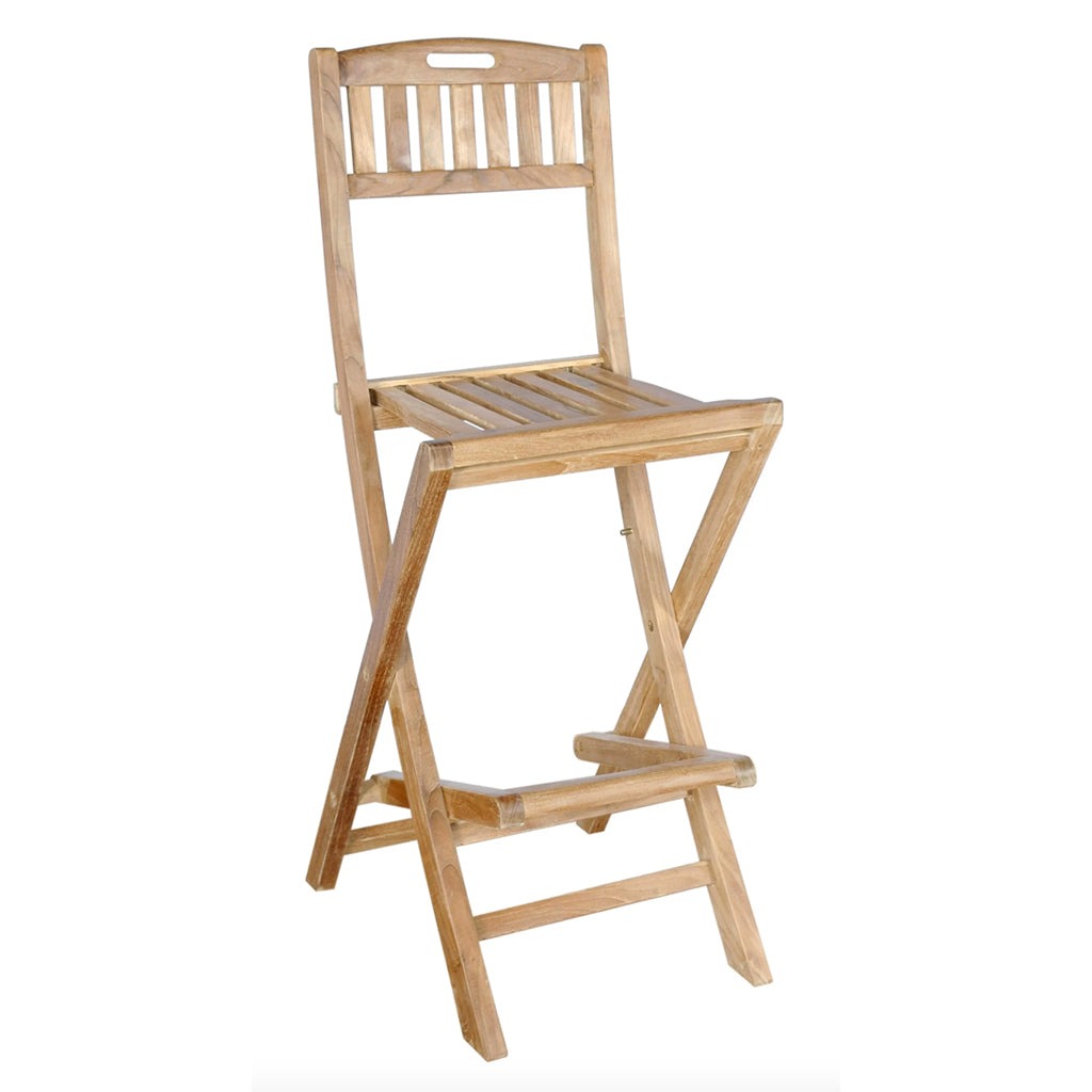 Anderson Teak Altavista Outdoor Folding Bar Chair side - Home Bars USA