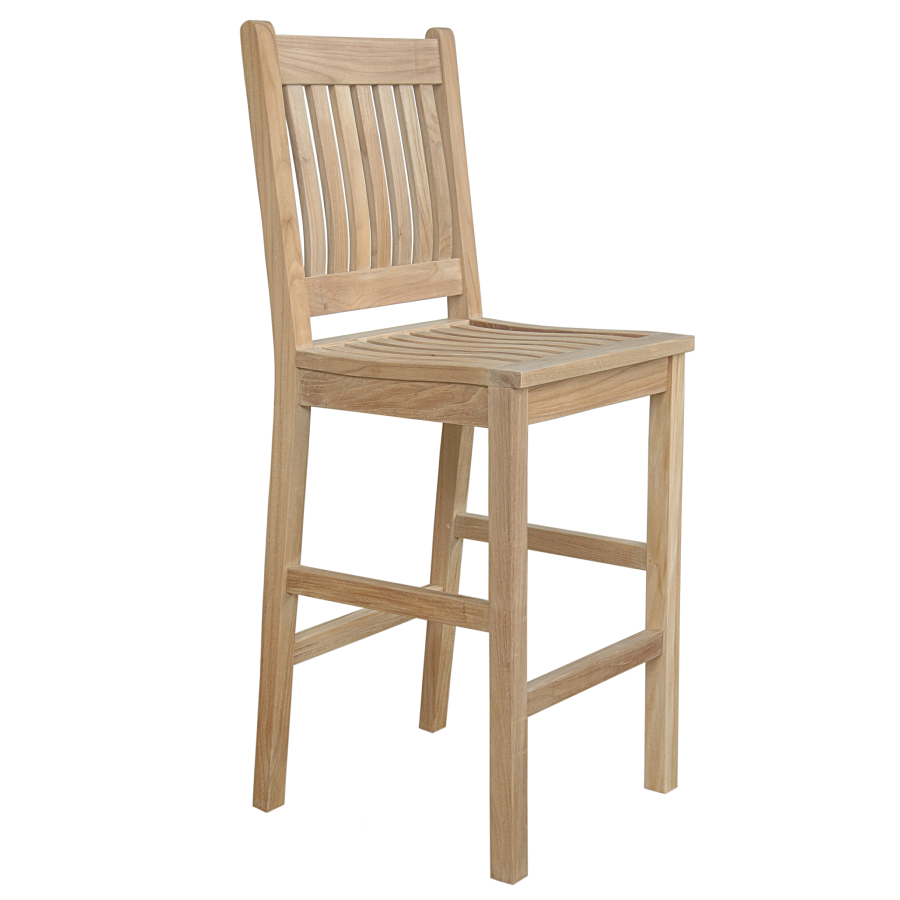 Anderson Teak Bahama Outdoor Bar Table Set with bar chairs - Home Bars USA