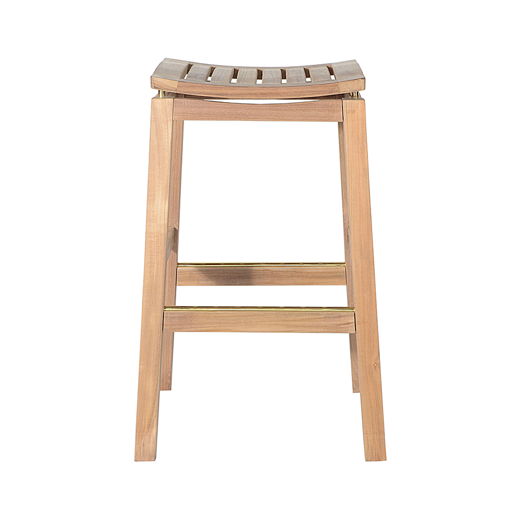 Anderson Teak Winston Backless Bar Stool front - Home Bars USA