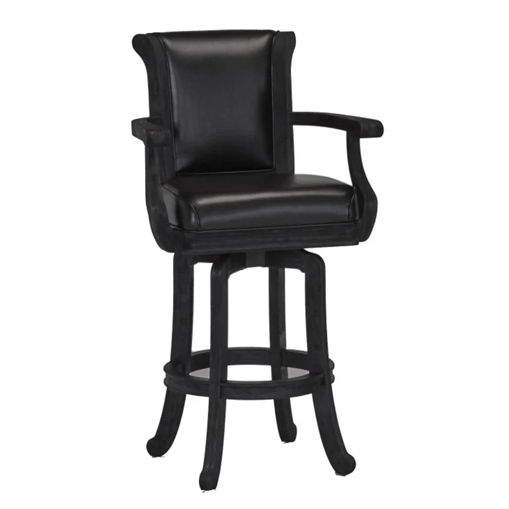Brunswick Centennial Classic Bar Stools in Black Wire Brush - Home Bars USA