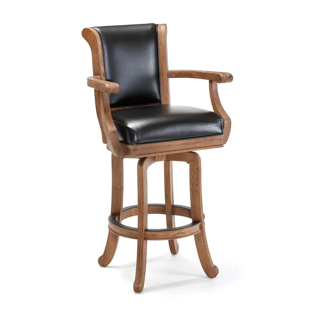 Brunswick Centennial Classic Bar Stools in Rustic Dark Brown (Set of 2) - Home Bars USA