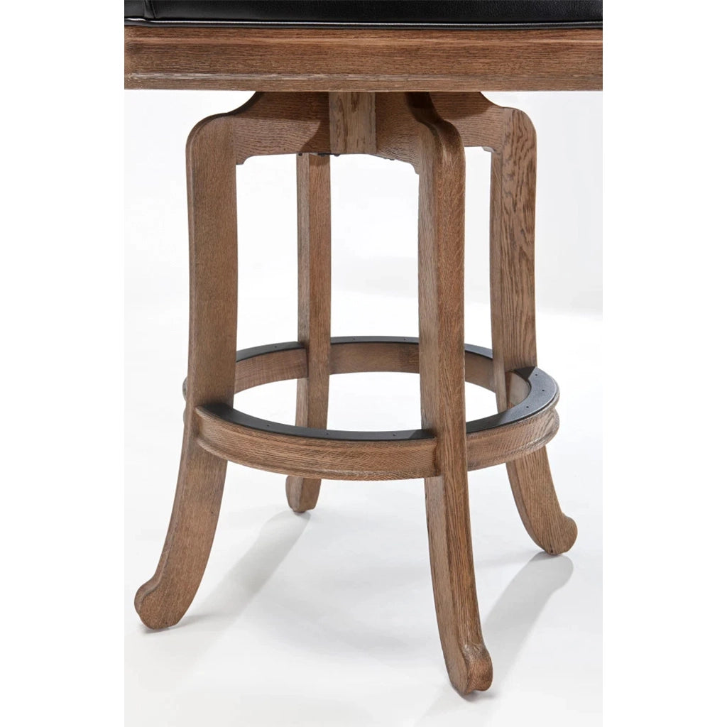 Brunswick Centennial Classic Bar Stools in Rustic Dark Brown (Set of 2) legs - Home Bars USA
