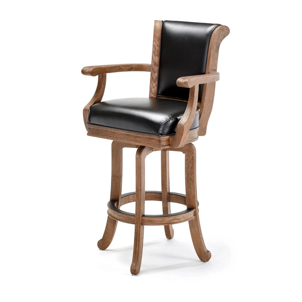 Brunswick Centennial Classic Bar Stools in Rustic Dark Brown (Set of 2) side - Home Bars USA