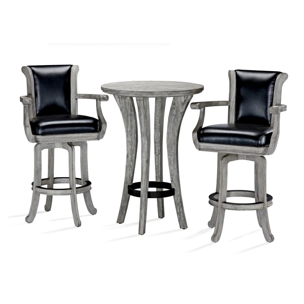 Brunswick Centennial Classic Bar Stools in Rustic Grey (Set of 2) - Home Bars USA