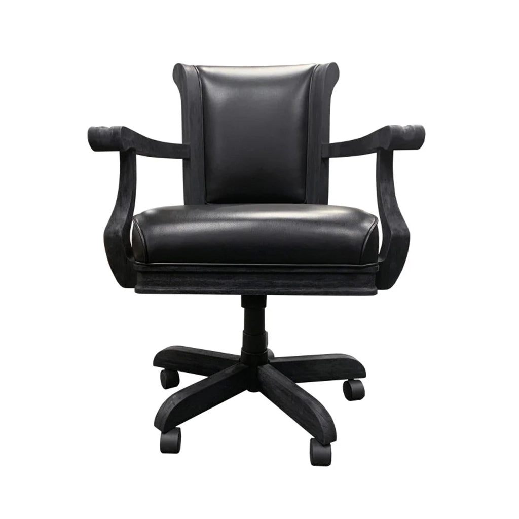 Brunswick Centennial Game Chair in Black Wire Brush front - Home Bars SA