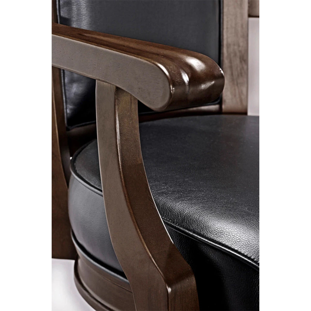 Brunswick Centennial Game Chair in Espresso armrest - Home Bars USA