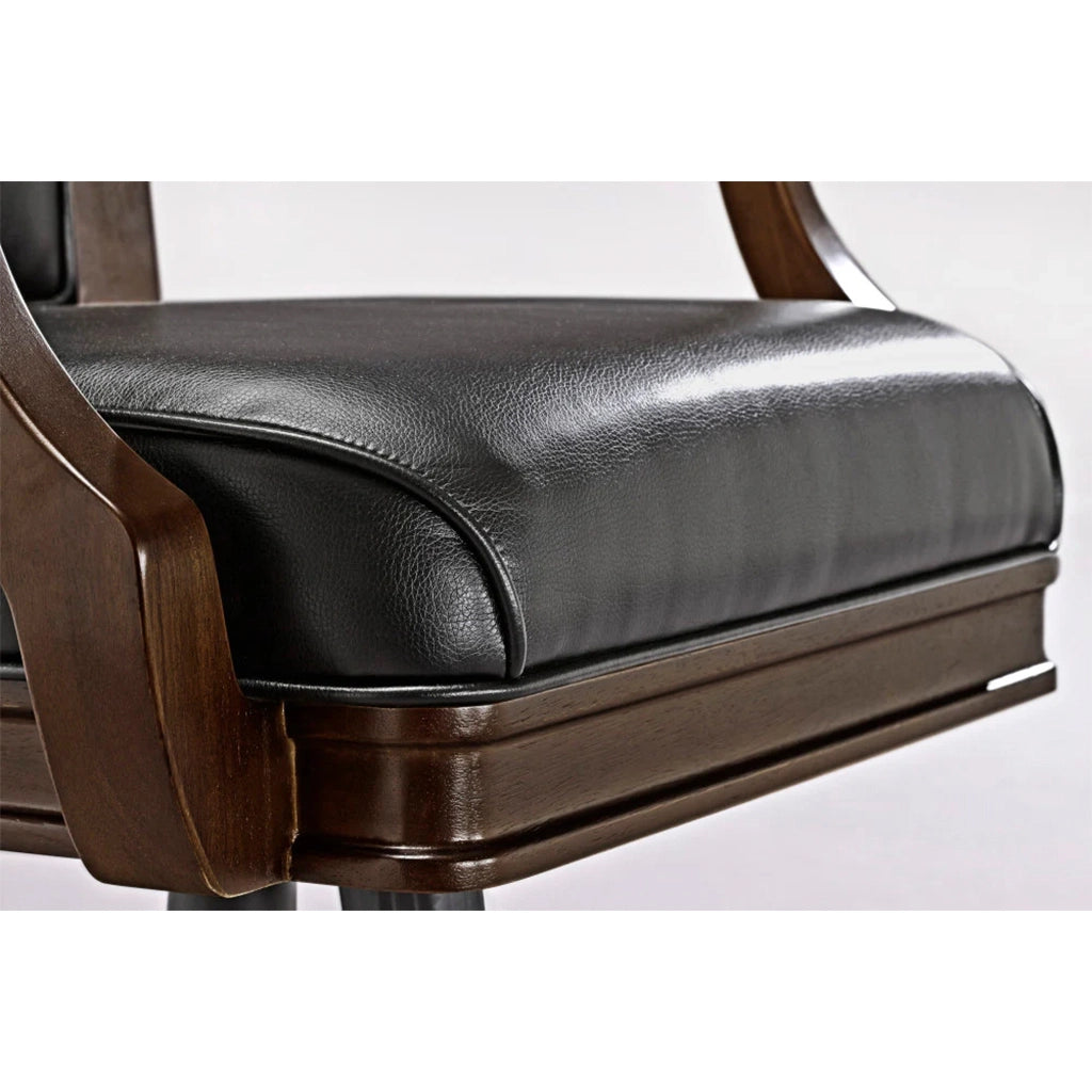 Brunswick Centennial Game Chair in Espresso details - Home Bars USA