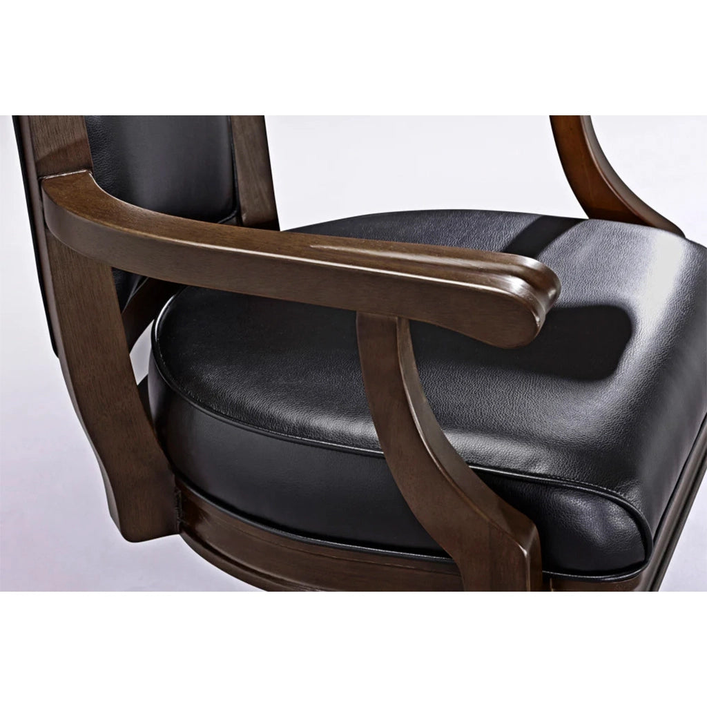 Brunswick Centennial Game Chair in Espresso leather seat - Home Bars USA
