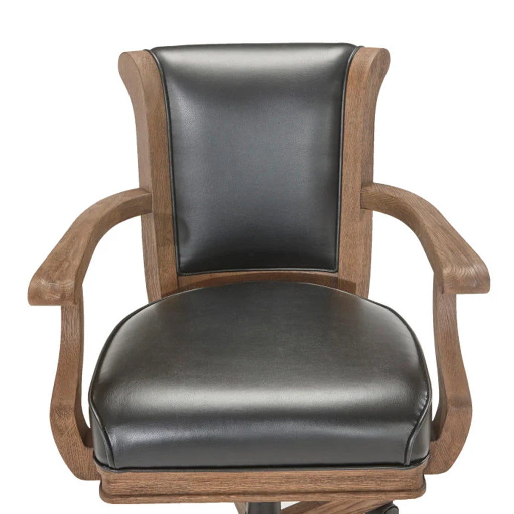 Brunswick Centennial Centennial Game Chair in Rustic Dark Brown front - Home Bars USA