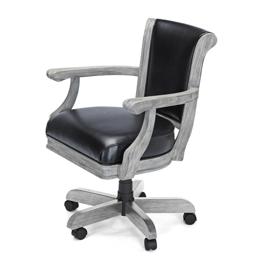 Brunswick Centennial Game Chair in Rustic Grey side - Home Bars USA