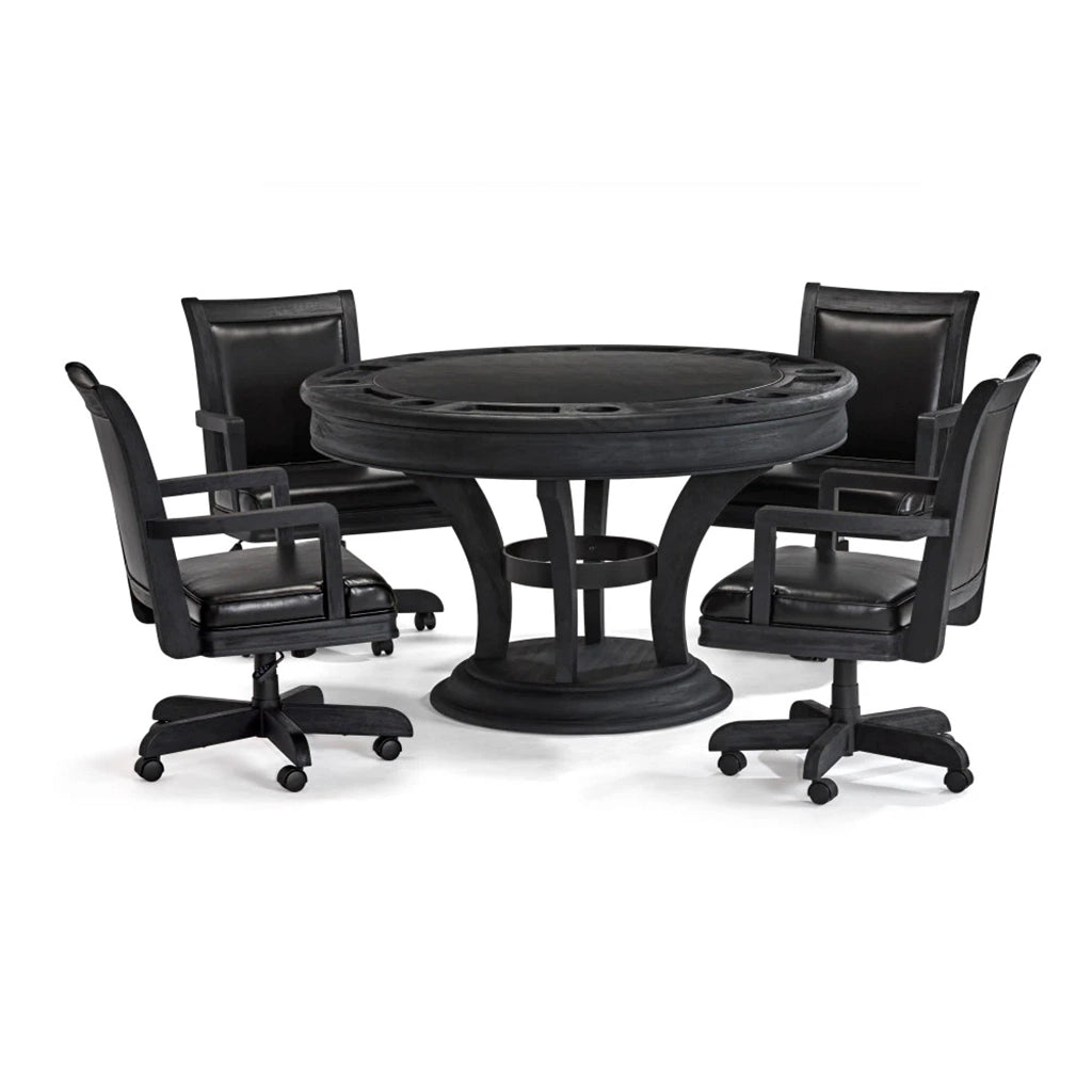 Brunswick Centennial Game Table in Black Wire Brush - Home Bars USA