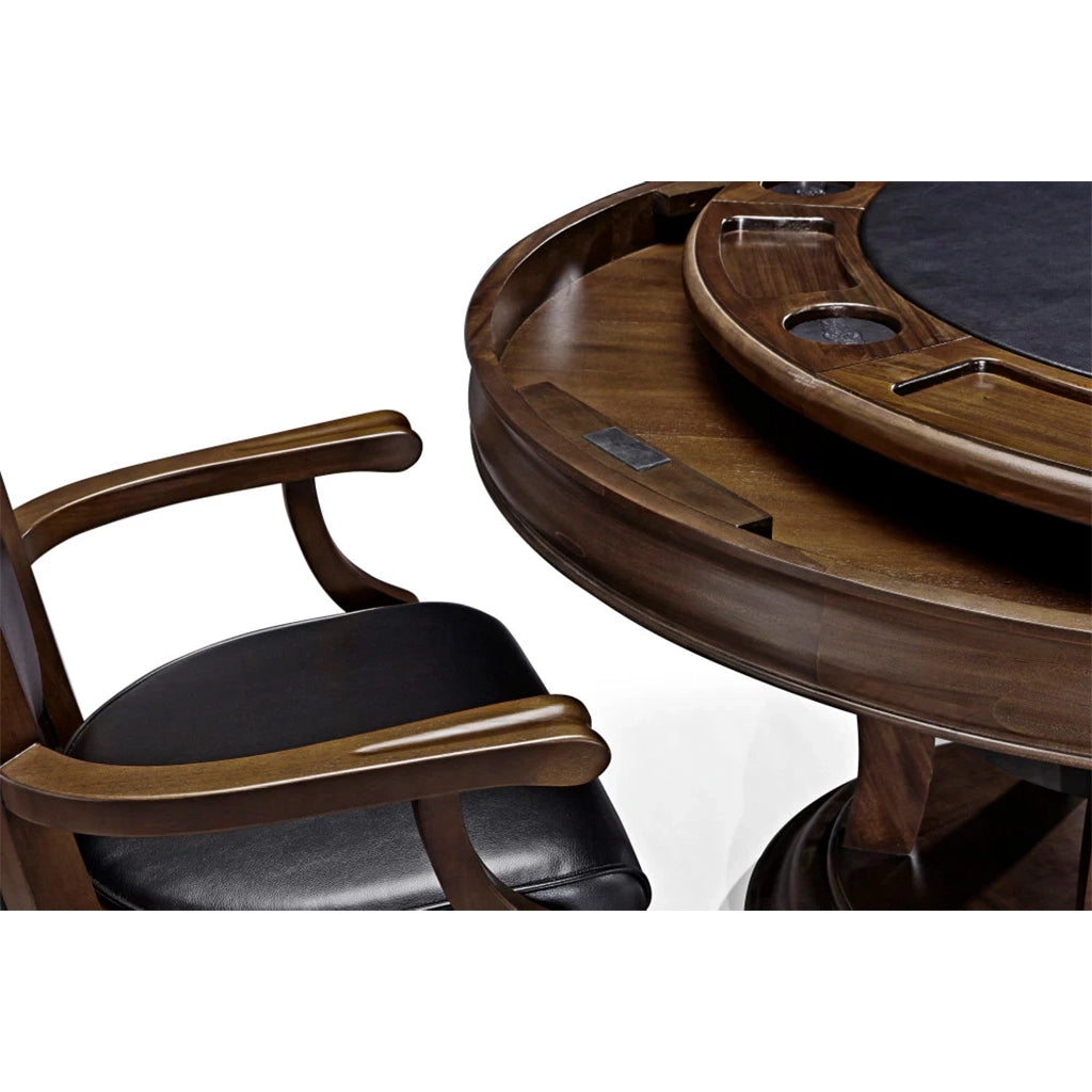 Brunswick Centennial Game Table in Espresso details and storage space - Home Bars USA