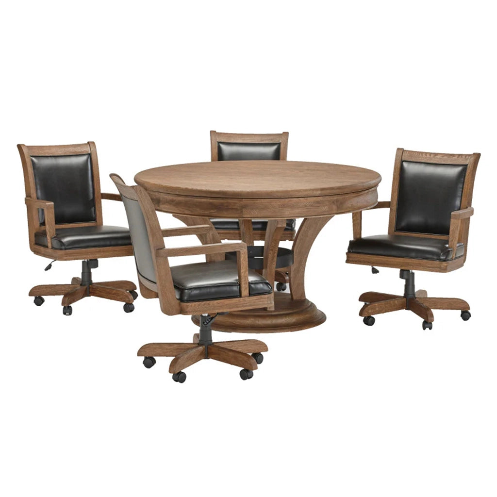 Brunswick Centennial Game Table in Rustic Dark Brown dining set - Home Bars USA