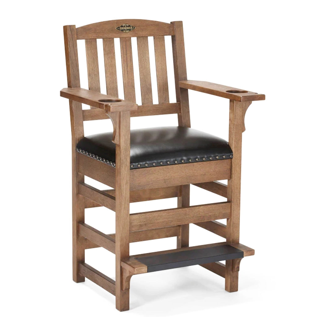 Brunswick Centennial Player's Chair in Rustic Dark Brown - Home Bars USA