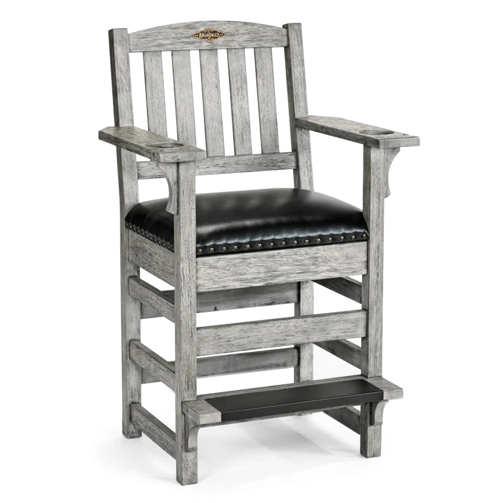 Brunswick Centennial Player's Chair in Rustic Grey - Home Bars USA